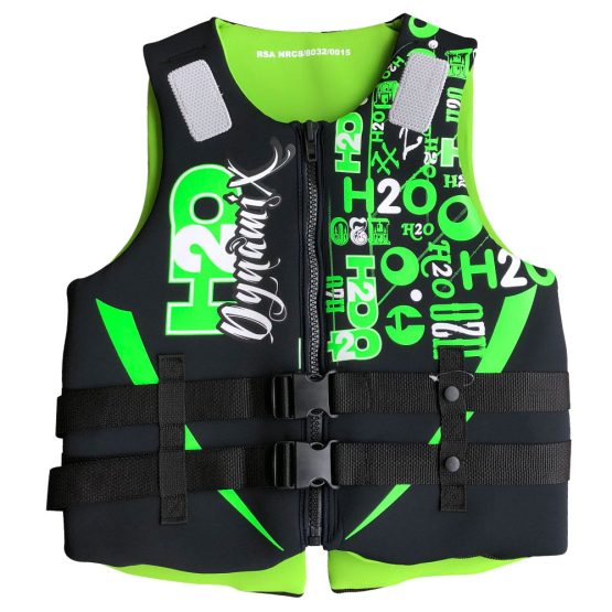 h20 dynamics life jackets - green