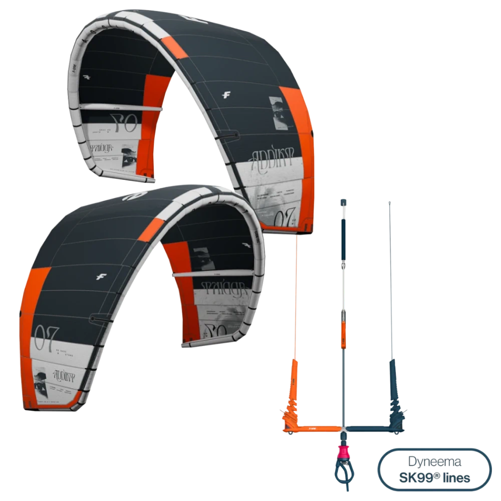 F-One Addikt Tec 7m Kite & Linx Bar Package